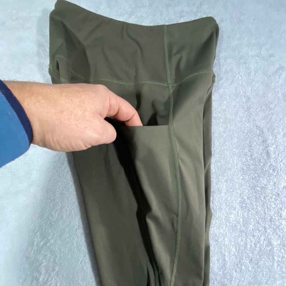 All in Motion Womens High Waisted Pocket Leggings Olive Green Activewear Small - Picture 3 of 15